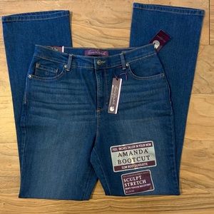 NWT Gloria Vanderbilt Amanda Bootcut stretch Jeans